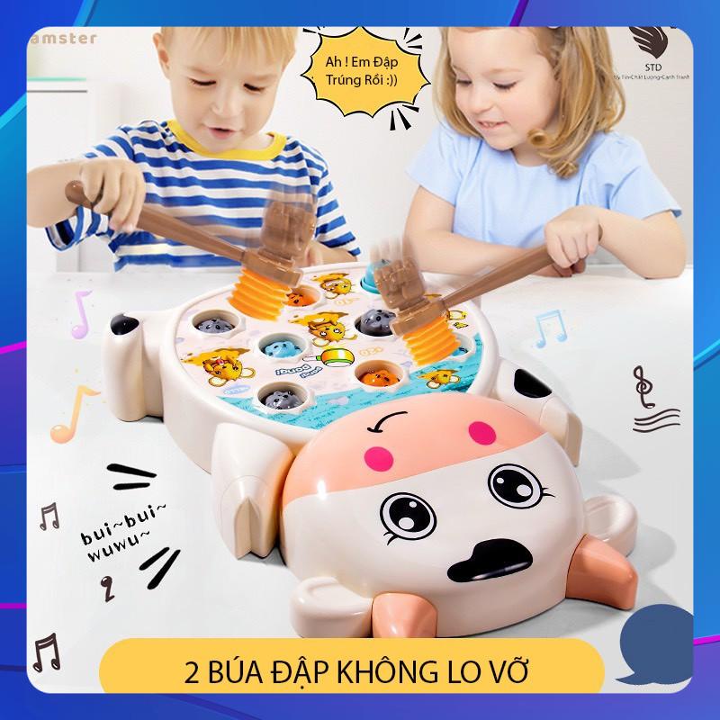 [Mã 11LSSALE giảm 100% đơn 50k] Bộ đập chuột đồ chơi nhựa có nhạc vui nhộn đáng yêu có tặng kèm pin