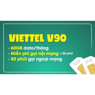 Sim V90 số tiến ( đuôi gánh lặp)