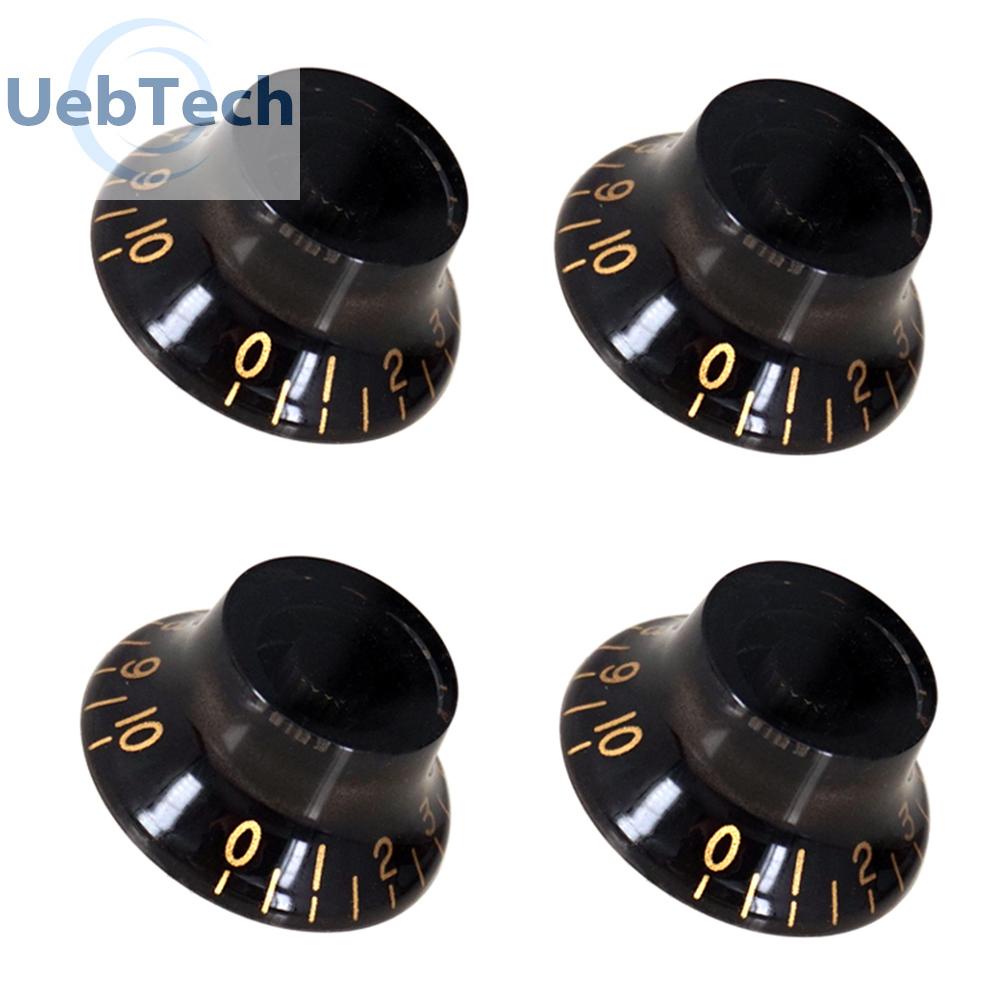 Uebtech 4x Acrylic Guitar Volume Tone Speed Control Knob for LP SG Electric Guitar