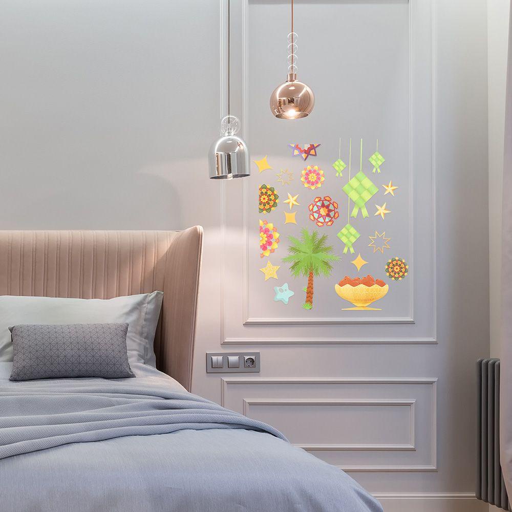 YNATURAL Decal Dán Tường Chữ Hồi Giáo