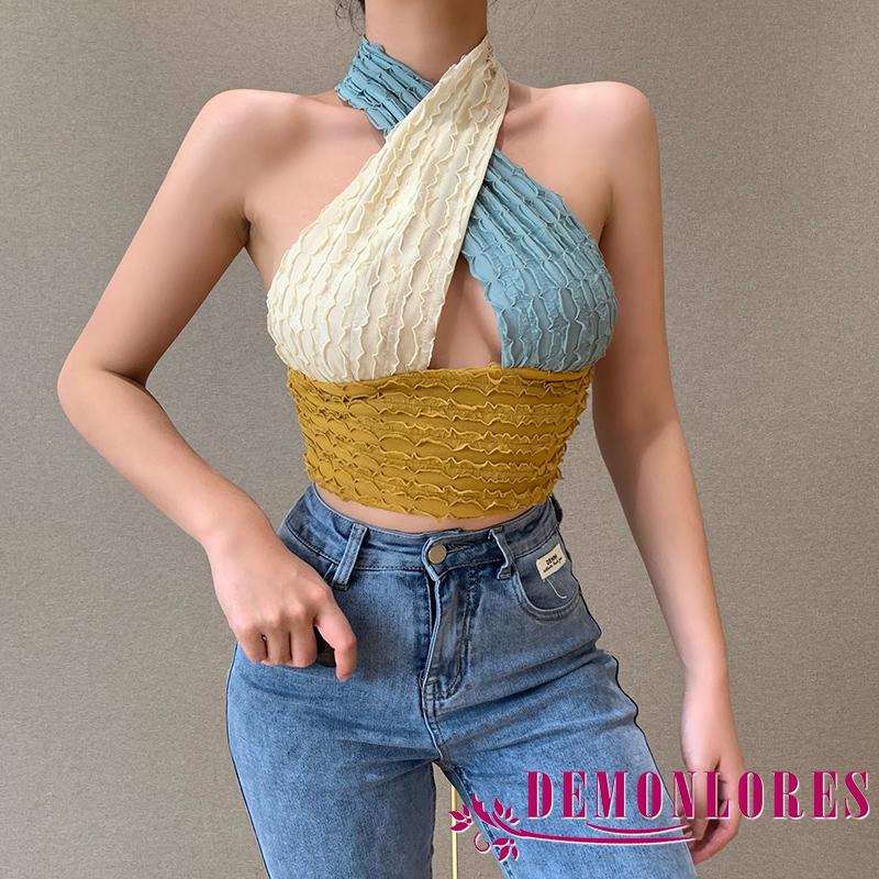 Áo lửng hai dây thời trang gợi cảm dành cho nữ