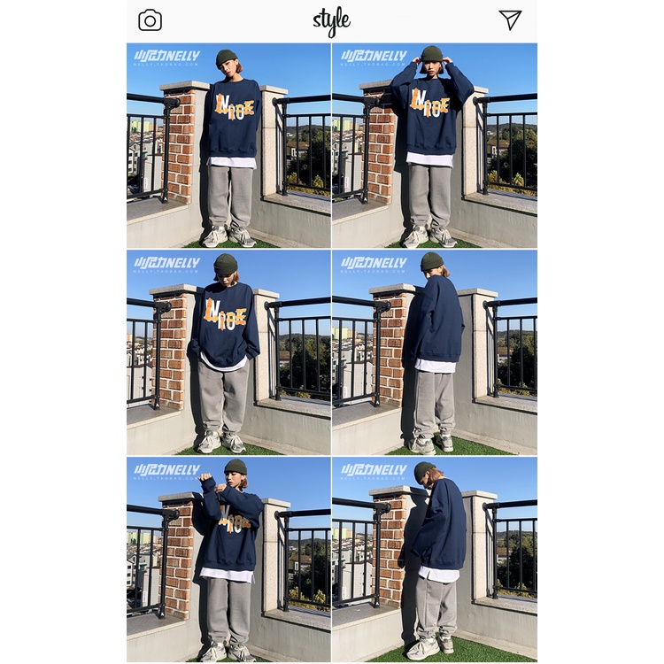 [FREESHIP](CÓ SẴN) HÀNG CHÍNH HÃNG Áo sweater NELLYHEYBIG unisex,HOODIE dáng rộng hoạ tiết chữ mã THYL1456AA. | BigBuy360 - bigbuy360.vn