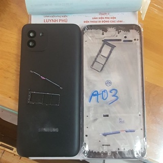 Vỏ sam sung A03 có khay sim kính camera bao test