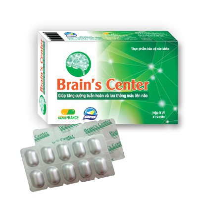 {Date xa} Brain’s Center – Hỗ trợ hoạt huyết dưỡng não, tăng cường tuần hoàn máu lên não, ngăn ngừa tai biến (Hộp 30v)