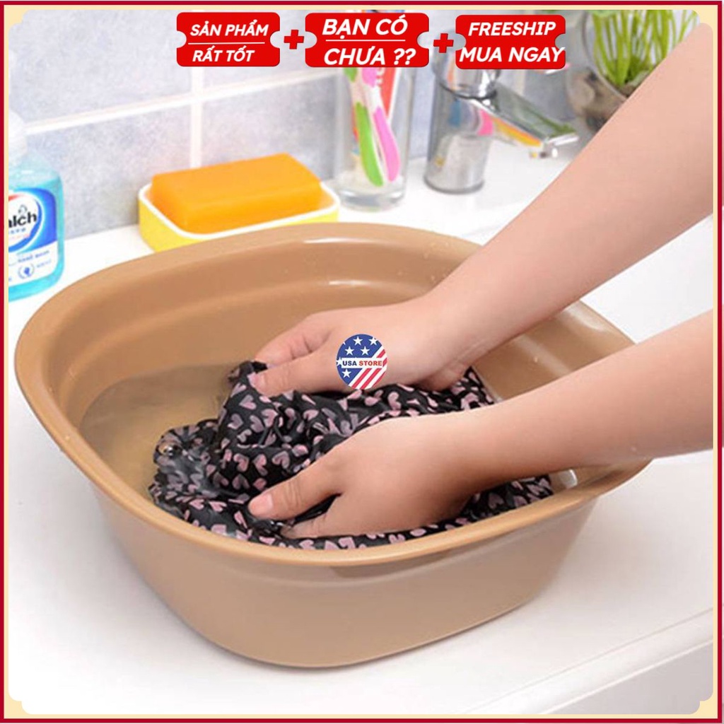 Bộ 03 Chậu Rửa Gia Đình Chọn Size (Giao Màu Ngẫu Nhiên)