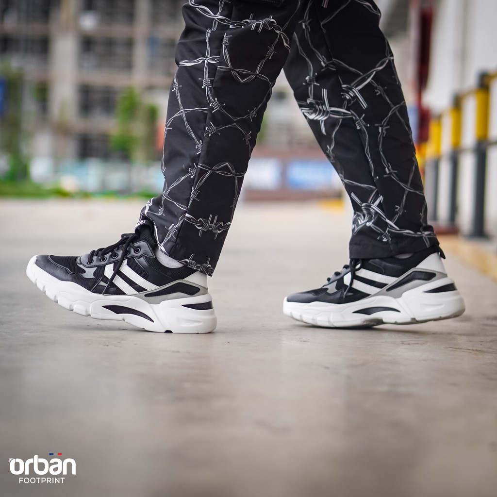 Giày thể thao nam cao cấp Urban TM2016 đế cao 3 màu đen- ghi- trắng