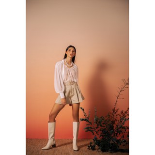 Áo kiểu nữ phối lụa Magnolia Blouse Kaia