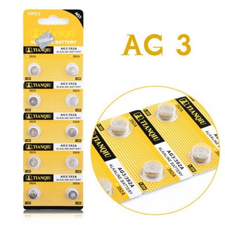 Vỷ 10 Viên Pin cúc áo alkaline Tianqiu LR54/189/LR1130/AG10
