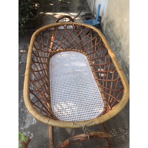 Nôi mây em bé, Nôi mây cho bé từ 0 - 10 tháng tuổi, chõng mây siêu bền, mát, nhẹ