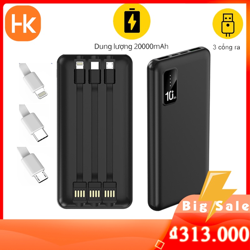 Sạc Dự Phòng 20000mah Pin Dự Phòng 20000mah Xạc Dự Phòng Pin Sạc Dự Phòng 20000mah Power Bank Chính Hãng sạc 20000mah