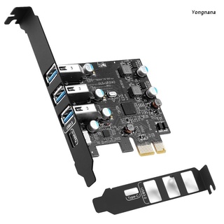 Thẻ Mở Rộng Usb 3.0 PCIE 4 Cổng PCI-E Sang USB3.0 Type C FL1100