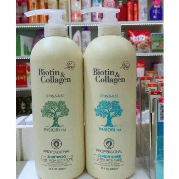 BIOTIN & COLLAGEN TRẮNG⚡FreeShip⚡[CẶP DẦU XẢ + GỘI] Dầu Gội Ngăn Rụng Tóc Cho Nam Nữ Dầu Cặp Loại 1000ml | WebRaoVat - webraovat.net.vn