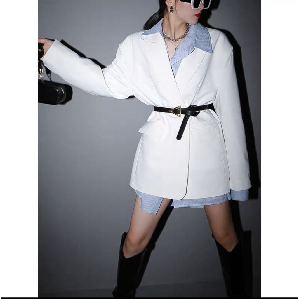 Thắt lưng khóa TAM GIÁC vintage thời trang dành cho nữ