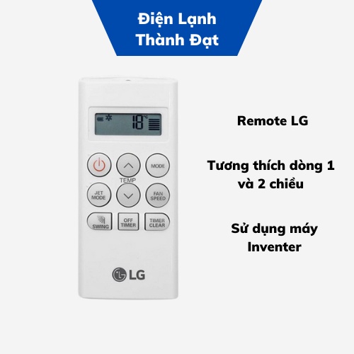 Remote máy lạnh LG inventer ngắn,Điều khiển máy lạnh LG inventer ngắn.