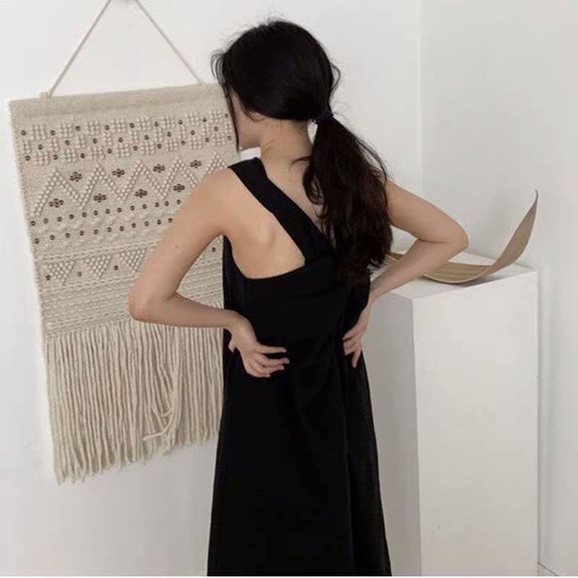 Đầmc chéo lưng hàn quốc có sẵn kèm ảnh thật