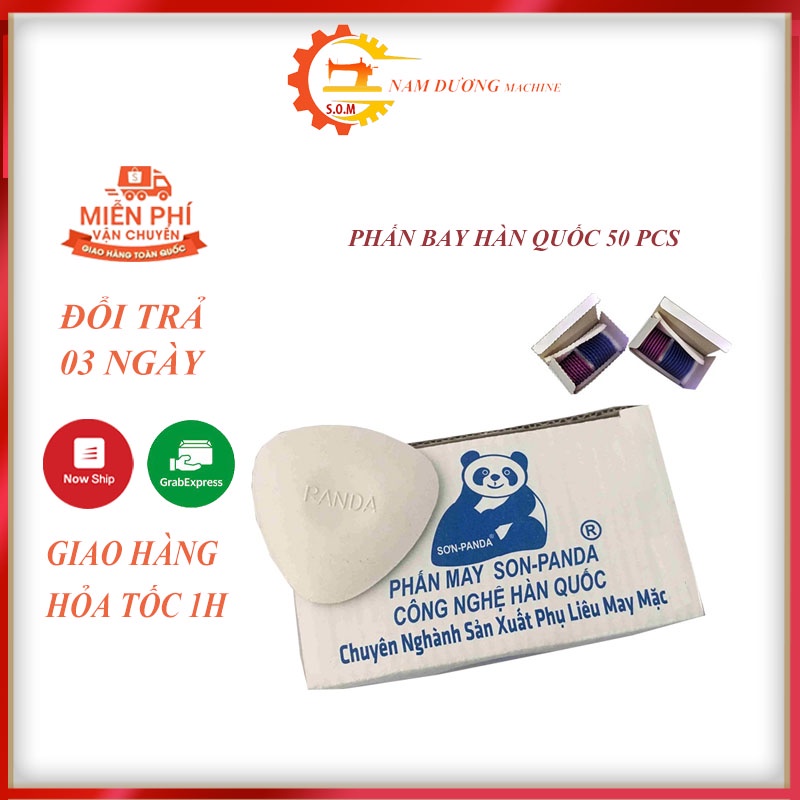 Phấn may Hàn Quốc không bụi Panda ⭐ 20 viên ⭐ vẽ rập lên vải &gt; phụ liệu may