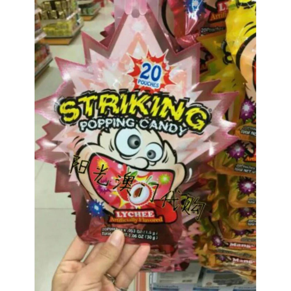 Kẹo nổ Striking Popping Candy  - Ăn vặt trở về tuổi thơ