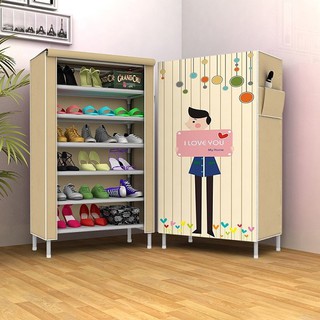 tủ giày 6 tầng trơn