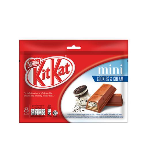 Sôcôla KitKat vị bánh quy kem mini – túi 8 gói x 15g