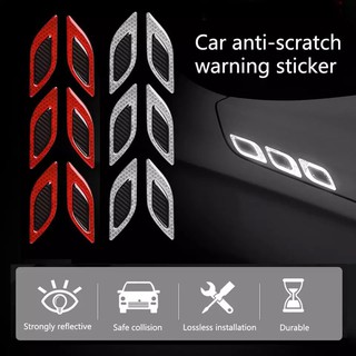 Bộ 6 miếng decal phản quang dán xe ô tô