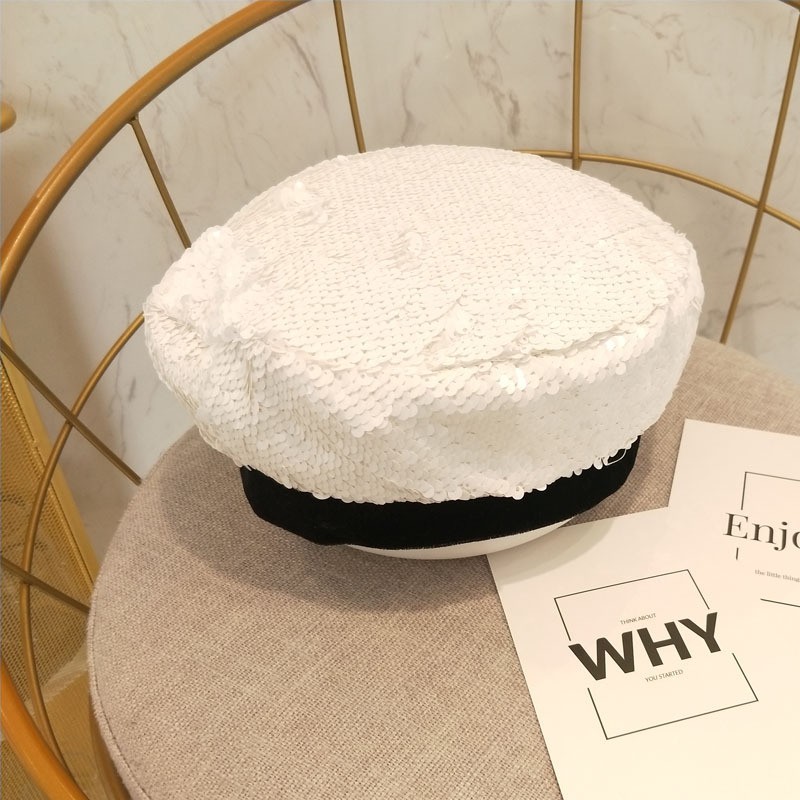 Nón mũ nồi beret kim tuyến lấp lánh - ne56