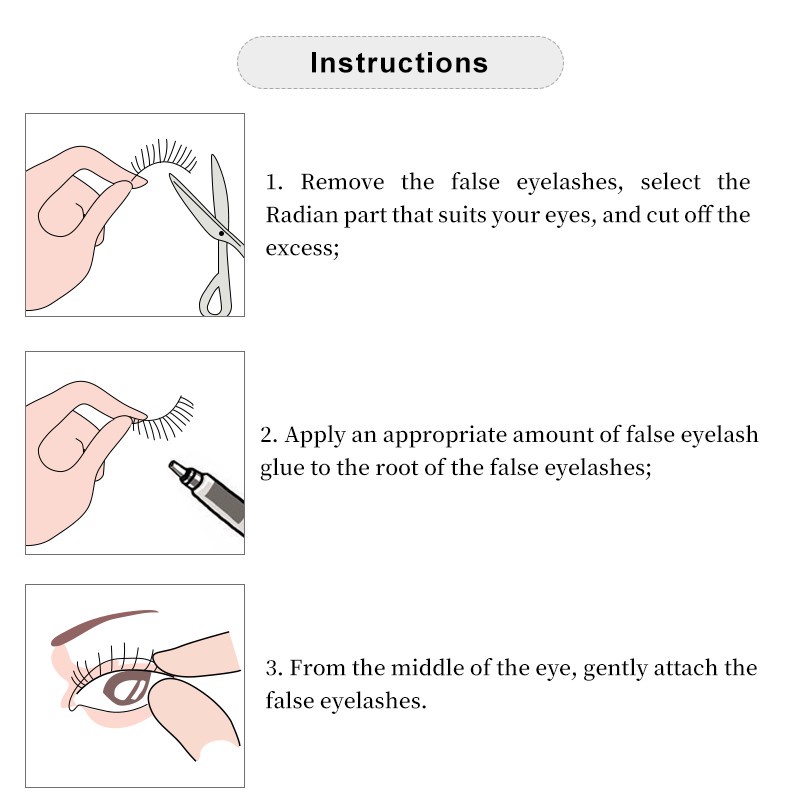 5 cặp lông mi giả riêng lẻ thực hiện lông mi dài