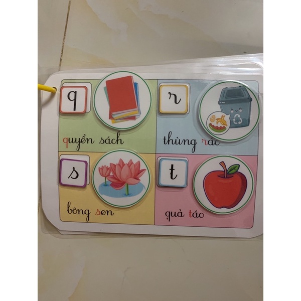 Bộ học liệu bộ chữ cái Tiếng Việt