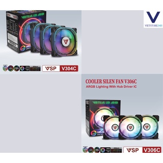 Bộ kit 3 fan case v304c, v306c full led argb