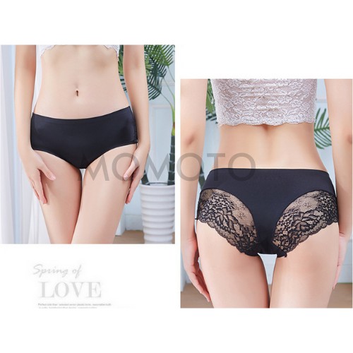 Quần Lót Nữ Không Đường May Phối Ren Vải Nhung Băng Lụa Cao Cấp QL2 | BigBuy360 - bigbuy360.vn