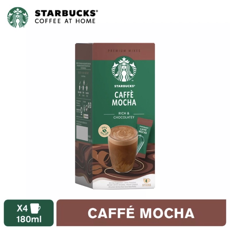 Hộp cà phê hoà tan cao cấp Starbucks Caffè Mocha