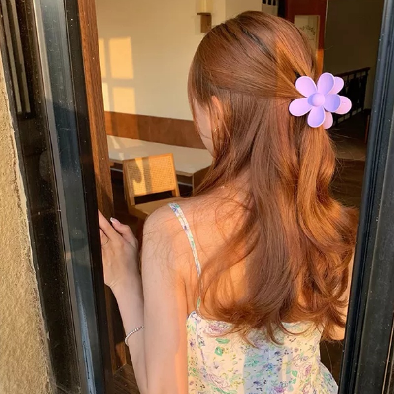 Kẹp tóc hình bông hoa phong cách Hàn Quốc dễ thương cho bạn gái