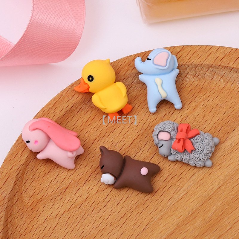 Mô hình động vật đang ngủ xinh xắn dành cho trang trí DIY