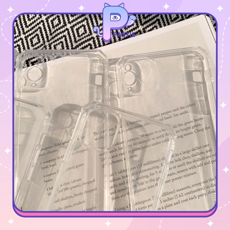 Ốp lưng điện thoại trơn trong suốt nhựa dẻo cho iphone từ 7/8SE đến 11/12/13 pro promax