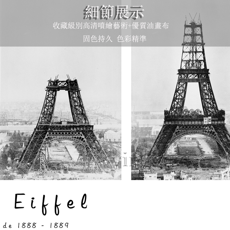 Tranh Vẽ Khung Gỗ Hình Tháp Eiffel Trang Trí Nội Thất Đẹp Mắt
