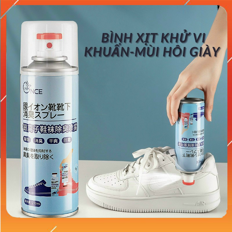 Xịt Khử Mùi Giày Dép Hôi Chân Công Nghệ Nano Bạc Nhật Bản