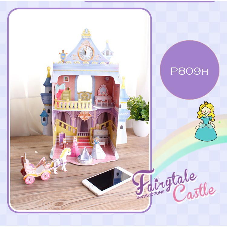 Mô hình giấy 3D CubicFun - Fairytale Castle - P809h