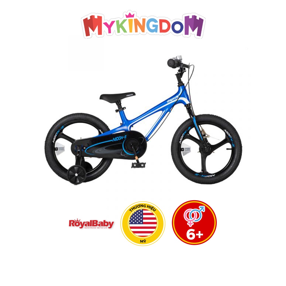 [NHẬP MÃ MYKINGBI TRỢ SHIP 150K] Xe Đạp Trẻ Em ROYAL BABY Chipmunk Moon 16 Inch Xanh CM16-5P-BL Cho Bé Từ 4-6 Tuổi