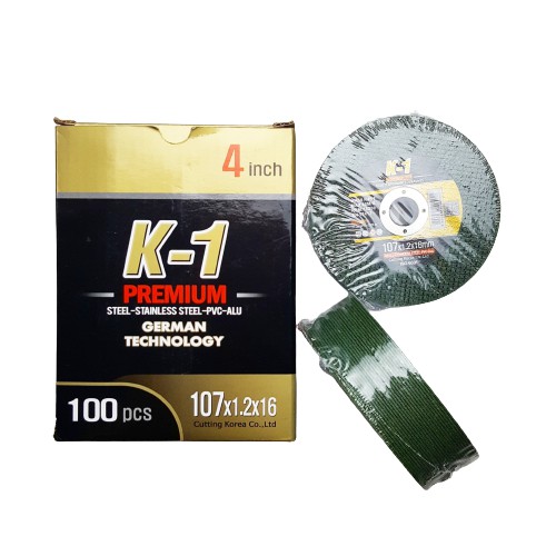 ĐÁ CẮT SẮT 100 | Đá cắt K1 Xanh | Đá cắt sắt phi 100