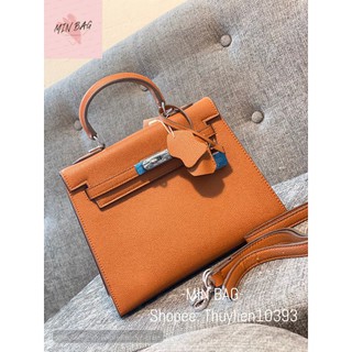 TÚI HM KELLY SIZE 25 TAG BẠC DA SẦN