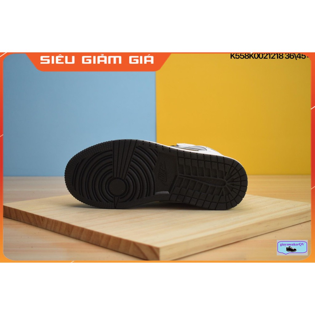 (FULL BOX + QUÀ TẶNG) Giày thể thao Air Jordan 1 Mid White Shadow cổ cao siêu đẹp cho nam và nữ | BigBuy360 - bigbuy360.vn