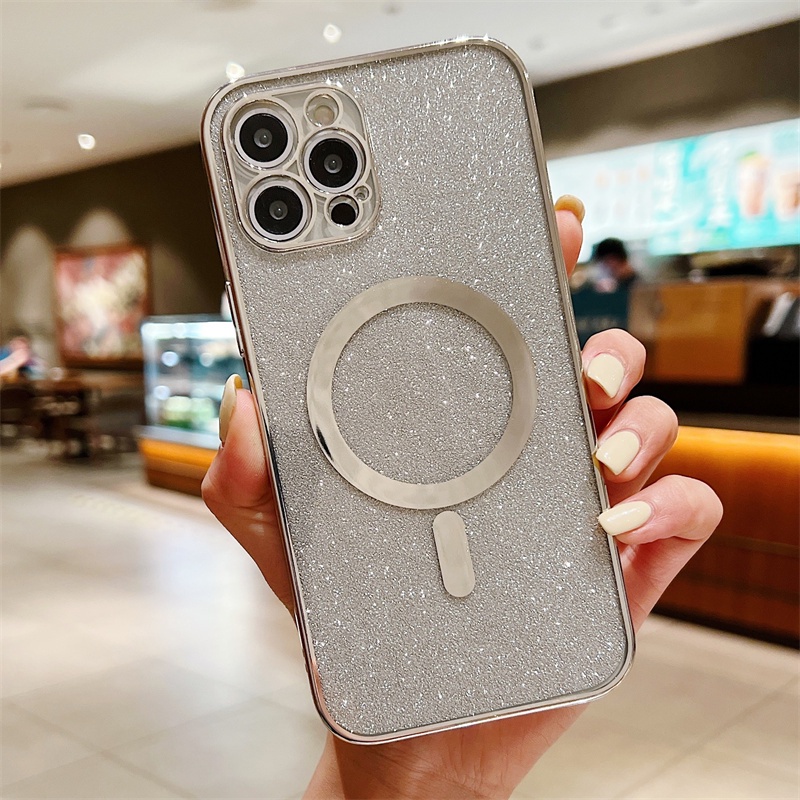 Ốp Điện Thoại Chống Sốc Phối Kim Tuyến Cho iphone 13 12 11PROMAX X XS XR XSMAX iphone7/8PLUS