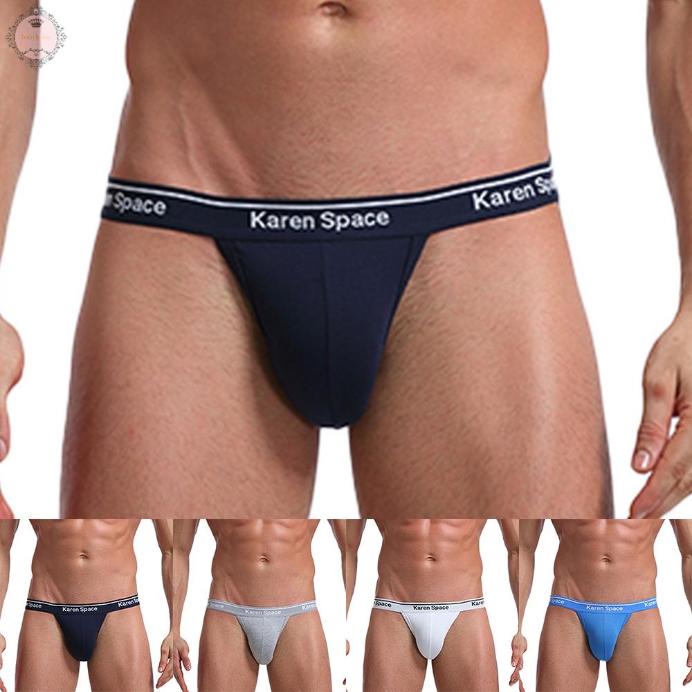 Mens Briefs Underpants Breathable Bulge Pouch Comfortable Cotton G-String
