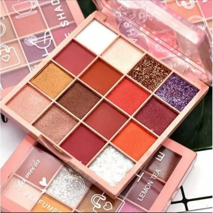 🦄 BẢNG PHẤN MẮT 16 Ô ĐA TÔNG 3043 Lameila eyeshadows palettes nội địa sỉ rẻ nhũ màu mắt lâu trôi chuẩn màu NGỰA BEAUTY | BigBuy360 - bigbuy360.vn