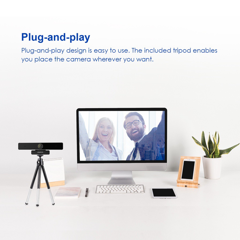Webcam Pa920 Ultral Hd 2k Kèm Vỏ Bọc Và Micro Giảm Tiếng Ồn | BigBuy360 - bigbuy360.vn