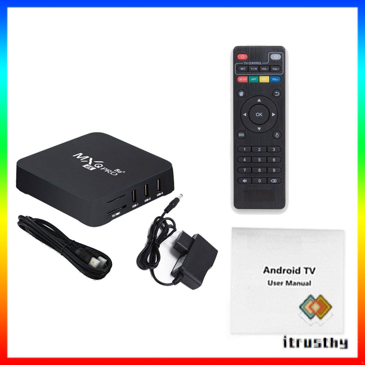 Hộp tv Mxq Pro phiên bản 5.0 Android 7.1/10.1 thông minh 4K 8G+128G