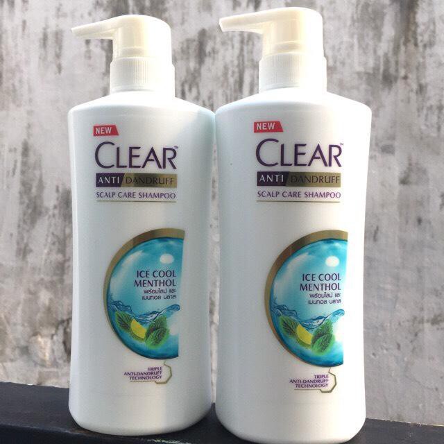 Combo 12 chai dầu gội clear 480ml Thái Lan đủ màu