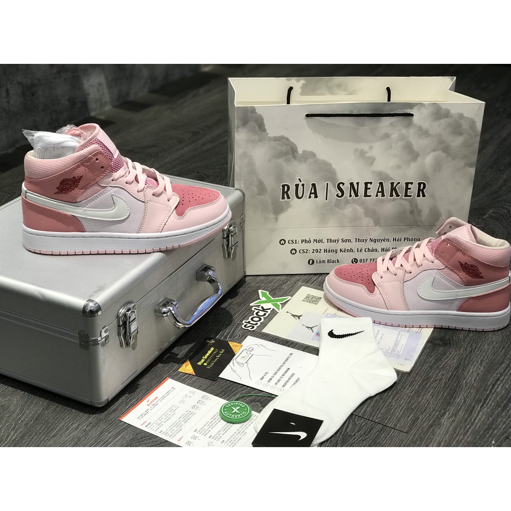 Siêu Phẩm Giày Thể Thảo Sneaker J.D Hồng Trắng Digital Pink Cao Cấp Ảnh Thật + freeship + Tặng Tất