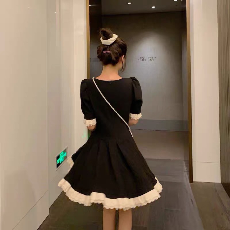 (CLIP THẬT) Đầm dự tiệc công chúa phối ren kem | BigBuy360 - bigbuy360.vn