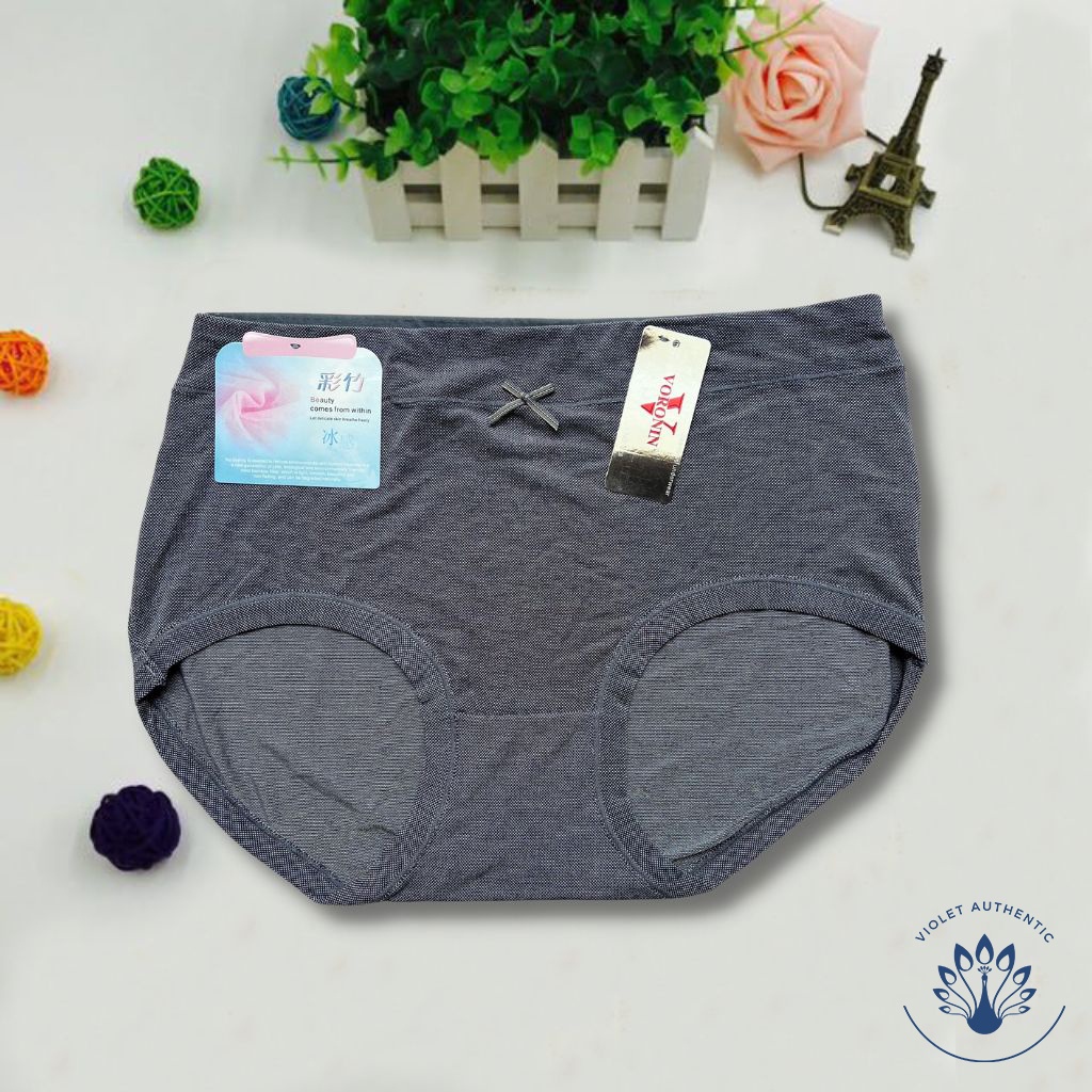 Quần lót nữ bigsize muối tiêu lưng cạp cao chất đẹp co dãn tốt form to cho người béo mập 50-80kg Q528
