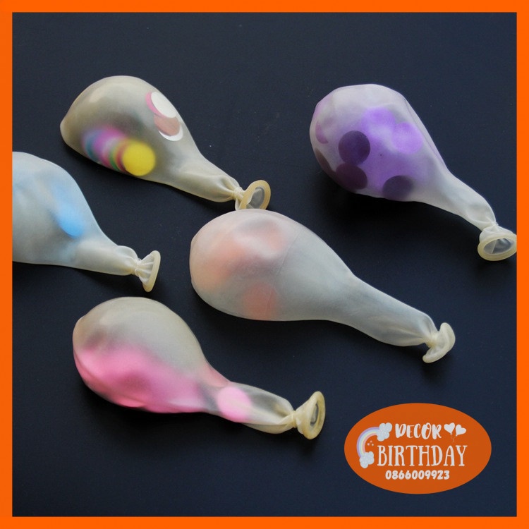 Bóng Trong Suốt Có Kim Tuyến HOT SALE Trang Trí Sinh Nhật, Phòng Cưới, Sự Kiện, Thôi Nôi, Đầy Tháng Nhiều Màu Siêu Đẹp